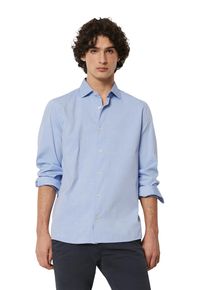 Marc O'Polo MARC O'POLO Herren Langarmhemd "aus reiner Bio-Baumwolle"mulit, airblau, casual, Gr. XXXL, unifarben, Obermaterial: 100% Baumwolle, Hemden