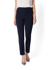 Damen Jerseyhose "HERMANN LANGE Collection Jerseyhose Wohlfühlhose Business", blau, Gr. 42, HERMANN LANGE Collection, 96% Polyester, 4% Elasthan,