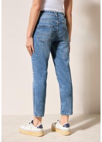 Cecil Damen Comfort-fit-Jeans, blau, casual, Gr. 33, unifarben, Jeans, 78% Baumwolle, 20% Polyester, 2% Elasthan, Jeans, 5-Pocket-Style