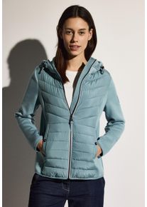 Cecil Damen Outdoorjacke, blau, casual, Gr. XXL, unifarben, Stoff, Rückseite und Ärmel: 67% Polyester, 27% Viskose, 6% Elasthan; Steppfront: 100%