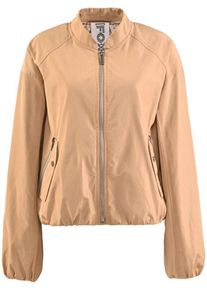 Fuchs & Schmitt FUCHS SCHMITT Damen Blouson, beige, modisch, Gr. 42, unifarben, clean, Web, Obermaterial: 100% Polyester, Jacken, mit Stehkragen