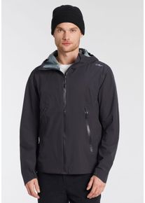 CMP Herren Funktionsjacke "MAN JACKET FIX HOOD", blau, sportlich, Gr. 48, unifarben, Obermaterial: 100% Polyester, Jacken