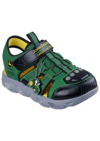 Skechers Kinder Sandale "HYPNO-SPLASH JOHN DEERE", Gr. 34, grün, Lederimitat, Textil, kontrastfarbene Details, casual, Schuhe, Klettschuh im John