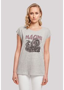 F4NT4STIC Damen T-Shirt "Harry Potter Nagini Splats", grau, casual, Gr. 5XL, Obermaterial: 100% Baumwolle, Shirts, Print