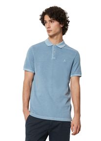 Marc O'Polo MARC O'POLO Herren Poloshirt "aus Organic Cotton-Stretch", blau, casual, Gr. S, unifarben, Obermaterial: 95% Baumwolle, 5% Elasthan, Shirts