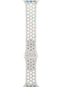 Apple Smartwatch-Armband "Nike Sportarmband", 14-19cm, Apple Watch Modelle 44mm / 45mm / 46mm / 49mm / S/M, silber, Uhrenarmbänder