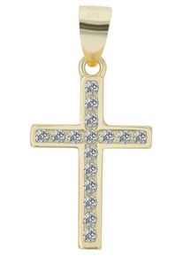 Adelia´s ADELIA ́S Damen Ketten-Anhänger "Neuheit 2025 - modischer Kreuz Anhänger aus 925 Sterling Silber", Silber 925 (Sterlingsilber), gold, Silber 925