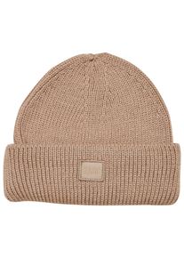 Urban Classics Damen Beanie "Urban Classics Unisex Knitted Wool Beanie", beige, Wolle, Mützen