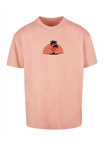 Merchcode Herren T-Shirt "Merchcode Herren Summer - Beach Heavy Oversize Tee", gelb, casual, Gr. 4XL, bedruckt, 100% Baumwolle, Shirts