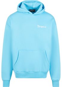 DROPSIZE Herren Kapuzensweatshirt "Dropsize Herren Heavy Oversize Embo Hoodie", blau, Gr. XS, 70% Baumwolle, 30% Polyester, Sweatshirts
