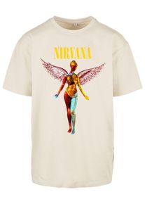 Herren T-Shirt "Upscale by Mister Tee Herren In Utero Oversize Tee", beige, casual, Gr. M, UPSCALE BY MISTER TEE, unifarben, 100% Baumwolle, Shirts