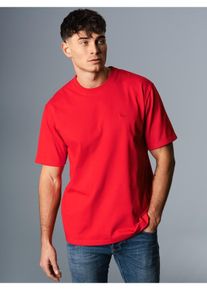 TRIGEMA Herren T-Shirt "TRIGEMA Heavy Oversized T-Shirt", rot, casual, Gr. XXL, 100% Baumwolle, Shirts