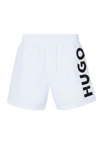 HUGO UNDERWEAR Herren Badeshorts "ABAS", weiß, sportlich, Gr. XXL, Microfaser, Obermaterial: 100% Polyester, Badehosen, mit HUGO Logo-Print