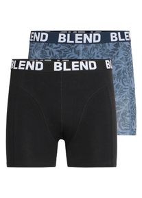 Blend Herren Boxershorts "BHELSON 2-pack trunks", Gr. XL, bunt, Jersey, Obermaterial: 95% Baumwolle, 5% Elasthan, unifarben, Unterhosen