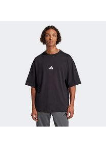 Herren T-Shirt "M FI SL T", schwarz, sportlich, Gr. M, adidas Sportswear, Obermaterial: 100% Baumwolle, Shirts