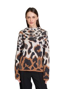 Betty Barclay Damen Strickpullover "Betty Barclay Strickpullover mit Jacquard", beige, casual, Gr. 38, Strick, Obermaterial: 50% Baumwolle, 50%