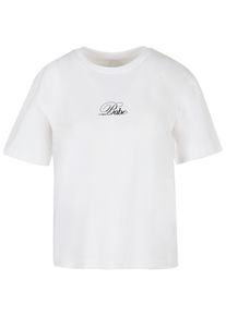 MISS TEE Herren T-Shirt "Miss Tee Babe Wording Tee", weiß, casual, Gr. M, bedruckt, 100% Baumwolle, Shirts
