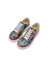 DOGO Damen Plateausneaker "Myra Eye Candy & Soul Food Damen Sneaker / Female", Gr. 40, blau, Lederimitat, Schuhe, Vegan