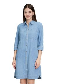 Betty Barclay Damen Hemdblusenkleid "Betty Barclay Hemdblusenkleid mit 3/4 Arm", blau, modisch, Gr. 48, Obermaterial: 50% Baumwolle, 40% Lyocell, 10%
