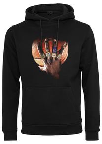 MisterTee Herren Kapuzensweatshirt "MisterTee Herren Hail The King Hoodie", schwarz, Gr. L, unifarben, 65% Baumwolle, 35% Polyester, Sweatshirts