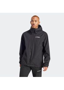 adidas terrex Herren Outdoorjacke "MULTI 2L RAIN J", schwarz, sportlich, Gr. XXXL, Obermaterial: 100% Polyester, Jacken