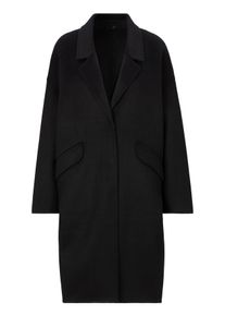 Damen Wintermantel, blau, casual, Gr. L, United Colors Of Benetton, unifarben, Web, Obermaterial: 50% Wolle, 50% Polyester, Mäntel