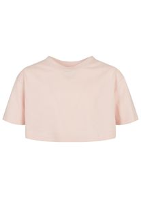 Urban Classics Mädchen T-Shirt "Urban Classics Damen Girls Short Kimono Tee", pink, casual, Gr. 146, unifarben, 100% Baumwolle, Shirts