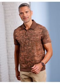 CLASSIC Herren Poloshirt "Kurzarm-Poloshirt", braun, Gr. 52, meliert, 100% Baumwolle, Shirts