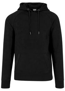 Urban Classics Herren Sweatshirt "Urban Classics Herren Imitation Suede Hoody", schwarz, Gr. M, unifarben, 90% Polyester, 10% Elasthan, Sweatshirts