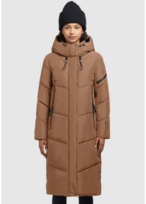 Khujo Damen Steppmantel "SONJE5", braun, casual, Gr. XXL, unifarben, Web, Obermaterial: 100% Polyester. Futter: 100% Polyester. Wattierung: 100%