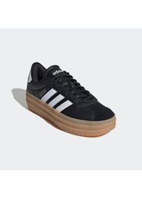 Sneaker "VL COURT BOLD", adidas Sportswear, Gr. 42, schwarz, Leder, Synthetik, sportlich, Schuhe, Design auf den Spuren des adidas Gazelle Bold
