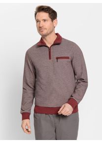 Marco Donati Herren Poloshirt "Langarm-Shirt", braun, Gr. 44, meliert, 65% Baumwolle, 35% Polyester, Shirts