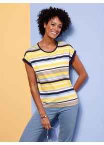 Classic Basics Damen T-Shirt "Ringelshirt", bunt, Gr. 56, gemustert, mehrfarbig, 100% Baumwolle, Shirts