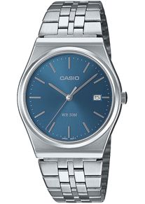 Damen Quarzuhr, silber, CASIO TIMELESS COLLECTION, Armbanduhren, Armbanduhr, Herrenuhr, Damenuhr, Jugendliche, Datum, Edelstahlarmband