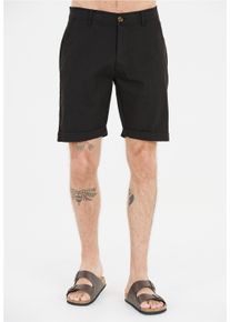 CRUZ Herren Shorts "Jerryne", schwarz, casual, Gr. S, unifarben, 97% Baumwolle, 3% Elasthan, Hosen, mit praktischen Seitentaschen