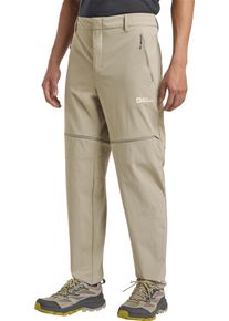 Jack Wolfskin Herren Zip-off-Hose "HIKEOUT ZIP OFF PANTS M", grau, Gr. 50, Oberstoff: 86% POLYAMID, 14% ELASTHAN; Futter 1:00% POLYESTER, Hosen