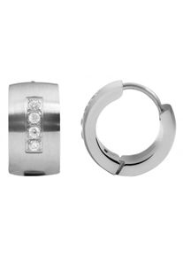 Adelia´s ADELIA ́S Damen Paar Creolen, Damen, Edelstahl, silber, Edelstahl, Ohrringe