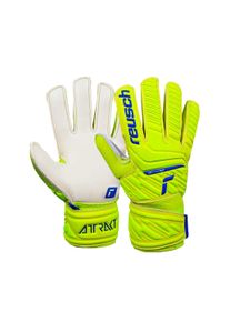 Reusch Kinder Torwarthandschuhe "Attrakt Solid Junior", gelb, sportlich, Gr. 6, 29% Polyester, 5% Polyurethan, 1% Baumwolle, Handschuhe, für alle