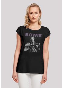 F4NT4STIC Damen T-Shirt "David Bowie Rock Poster", schwarz, casual, Gr. XL, Obermaterial: 100% Baumwolle, Shirts, Print