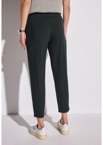 Street One Damen Stoffhose "Style Bonny"pine grove grün, casual, Gr. 46, unifarben, Web, Obermaterial: 95% Viskose, 5% Elasthan, Hosen, mit