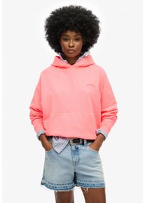 Superdry Damen Kapuzensweatshirt "ESSENTIAL LOGO GD HOODIE", rot, casual, Gr. M, bedruckt, Sweatware, Obermaterial: 100% Baumwolle, Sweatshirts
