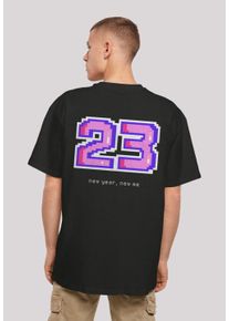 F4NT4STIC Herren T-Shirt "SIlvester Party Happy People Only", schwarz, casual, Gr. M, Obermaterial: 100% Baumwolle, Shirts, Print