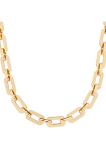 Leonardo Damen Kette ohne Anhänger "Halskette Orfea, 024279", Edelstahl, L: 50cm B: 9mm, gold, Edelstahl, B:9mm, Halsketten