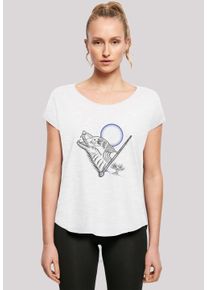 F4NT4STIC Damen T-Shirt "Harry Potter Werewolf Line Art", weiß, casual, Gr. XXL, Obermaterial: 100% Baumwolle, Shirts, Print