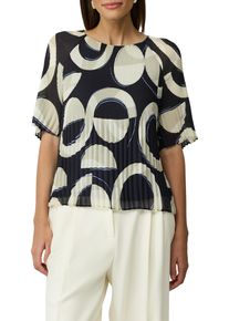 Damen Kurzarmbluse, blau, casual, Gr. 40, s.Oliver BLACK LABEL, bedruckt, Strukturmuster, Obermaterial: 100% Polyester. Futter: 100% Viskose, Blusen,