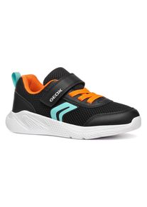 Geox Kinder Sneaker "J SPRINTYE BOY", Gr. 32, bunt, Mesh, Synthetik, sportlich, Schuhe, Klettschuh, Freizeitschuh, Jungenschuh mit elastischen