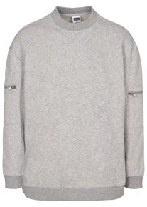 Urban Classics Herren Rundhalspullover "Urban Classics Herren Training Terry Crew", grau, casual, Gr. S, unifarben, 65% Baumwolle, 35% Polyester,