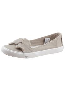 Damen Sneaker Ballerinas, Dockers by Gerli, Gr. 38, grau, Textil, unifarben, sportlich, Schuhe, Freizeitschuh mit auffälliger Schleife