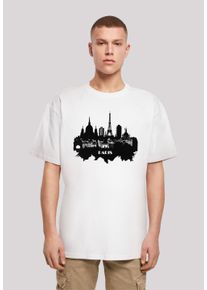 F4NT4STIC Herren T-Shirt "PARIS SKYLINE OVERSIZE TEE", weiß, casual, Gr. XS, Obermaterial: 100% Baumwolle, Shirts, Print