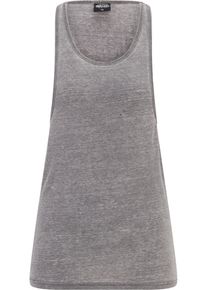 Urban Classics Herren Muskelshirt "Urban Classics Damen Ladies Loose Burnout Tank", grau, casual, Gr. XS, unifarben, 65% Polyester, 35% Baumwolle,